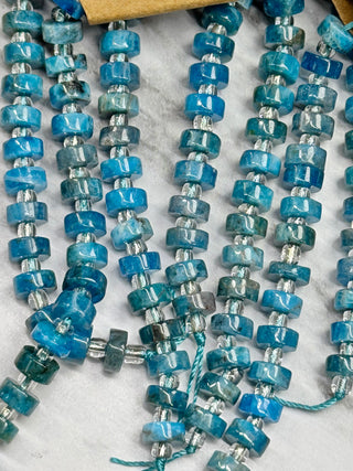 Apatite Heishi Beads Strand - 6x3mm - 7.5" Strand