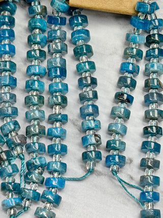 Apatite Heishi Beads Strand - 6x3mm - 7.5" Strand