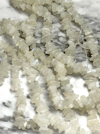 Rainbow Moonstone Grade A Chip Beads - 4-12mm