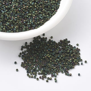 DB0327 - Matte Metallic Dark Green Iris - Miyuki Delica 11/0