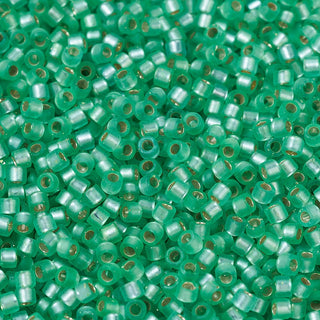 DB0691 - Dyed Semi-Frosted Silver Lined Mint Green - Miyuki Delica 11/0