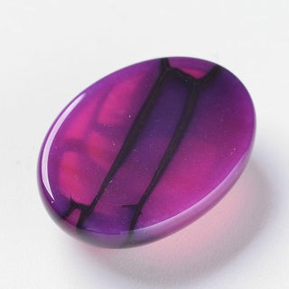 Dark Pink Dragons Vein Cabochon 14x20mm