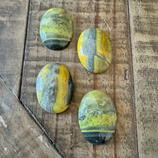 22x30mm Oval Grade A Bumblebee Jasper Cabochon