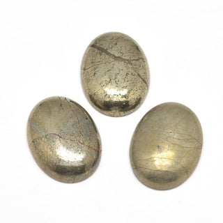 Oval Pyrite Cabochon 13x18mm