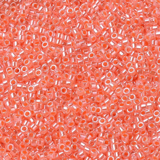 Miyuki Round Delica Beads (DB0235) - 11/0 - Salmon Ceylon - 10g Tube