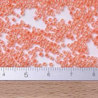 Miyuki Round Delica Beads (DB0235) - 11/0 - Salmon Ceylon - 10g Tube