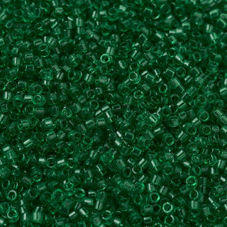 Miyuki Round Delica Beads (DB0705) - 11/0 - Transparent Green - 10g Tube