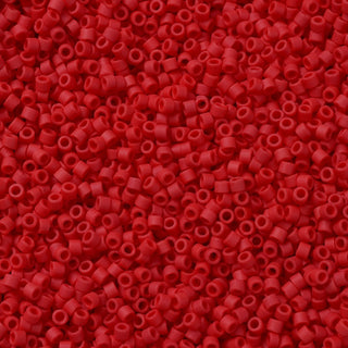 Miyuki Round Delica Beads (DB0753) - 11/0 - Matte Opaque Red - 10g Tube