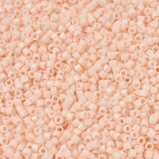 Miyuki Round Delica Beads (DB1492) - 11/0 - Opaque Light Peach - 10g Tube
