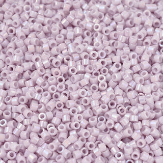 Miyuki Round Delica Beads (DB1504) - 11/0 - Opaque Pale Rose AB - 10g Tube