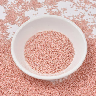 Miyuki Round Delica Beads (DB1513) - 11/0 - Matte Opaque Light Salmon - 10g Tube