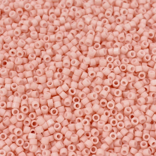 Miyuki Round Delica Beads (DB1513) - 11/0 - Matte Opaque Light Salmon - 10g Tube