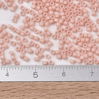 Miyuki Round Delica Beads (DB1513) - 11/0 - Matte Opaque Light Salmon - 10g Tube