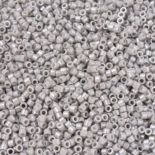 Miyuki Round Delica Beads (DB1538) - 11/0 - Opaque Light Smoke - 10g Tube