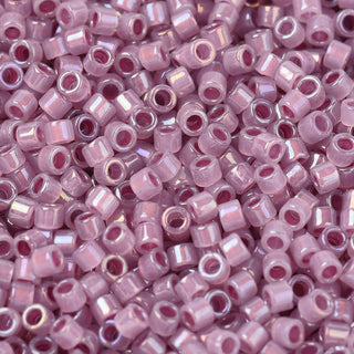 Miyuki Round Delica Beads (DB1752) - 11/0 - Sparkling Orchid Lined Opal - 10g Tube