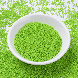 Miyuki Round Delica Beads (DB2121) - 11/0 - Duracoat Opaque Kiwi - 10g Tube