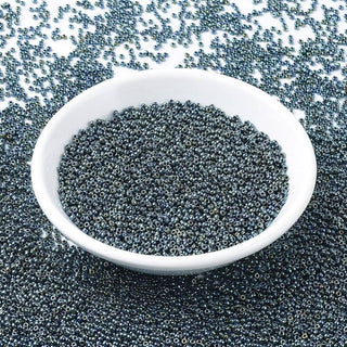 Miyuki Round Rocailles Beads (RR456) - 11/0 - Gunmetal Iris - 10g Tube