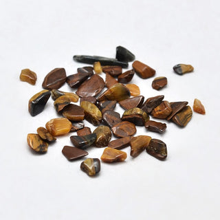 500g Mini Tigers Eye Chip Beads - No Hole