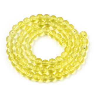 6mm Transparent Glass Bead Strand
