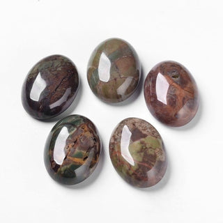 Oval Flower Agate Cabochon 18x25mm