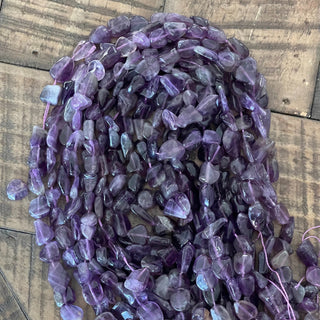 5-12mm Natural Amethyst Nugget Bead Strands