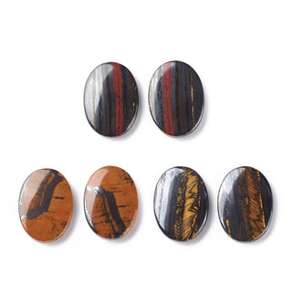Oval Tiger Iron Cabochon 18x25mm