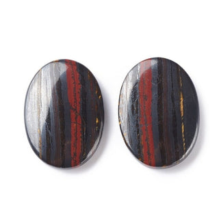 Oval Tiger Iron Cabochon 18x25mm