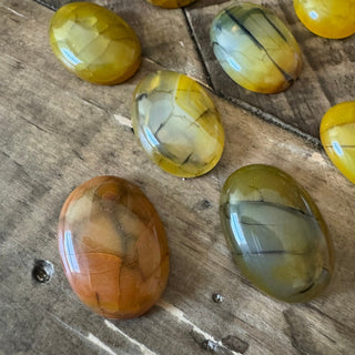 Golden Dragons Vein Cabochon 25x18mm