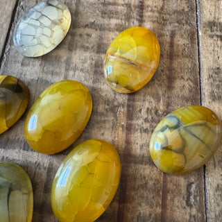 Golden Dragons Vein Cabochon 25x18mm