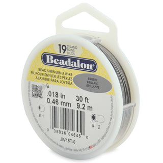 Beadalon 19 Strand Stainless Steel String Wire - Bright - .010 - .015 - .018 - .024