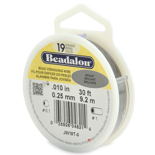 Beadalon 19 Strand Stainless Steel String Wire - Bright - .010 - .015 - .018 - .024