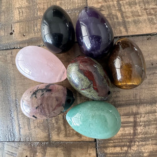 Natural Egg Stone Pendants - Perfect for jewelry making