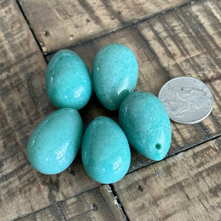 Natural Egg Stone Pendants - Perfect for jewelry making