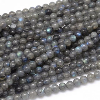 Grade AA Labradorite Round Bead Strand - 6mm - 8mm