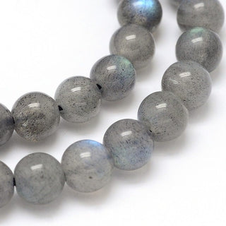 Grade AA Labradorite Round Bead Strand - 6mm - 8mm