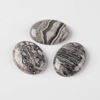 Crazy Agate Oval Cabochon 13x18mm