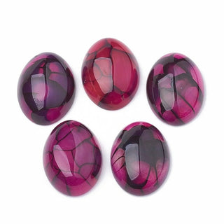Oval Violet Dragons Vein Cabochon 25x18mm