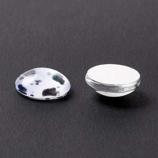 20pc Cow Pattern Glass Cabochons
