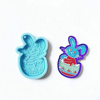 Easter Bunny with Egg Silicone Mold 1.97in x 2.80in