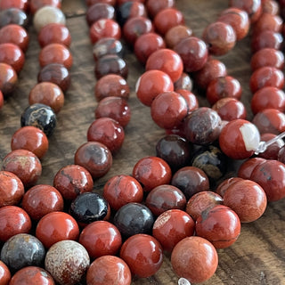 Red Jasper Bead Strand - 4mm - 6mm - 8mm - 10mm - 12mm