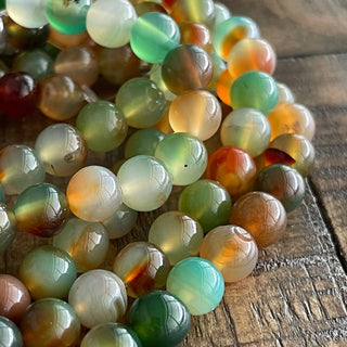 Peacock Agate Bead Strand - 4mm - 6mm - 8mm -10mm