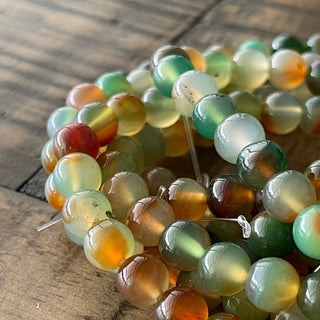 Peacock Agate Bead Strand - 4mm - 6mm - 8mm -10mm