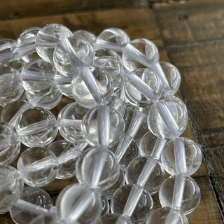 Grade A Brazilian Clear Quartz Bead Strand - 3mm - 4mm - 6mm - 8mm