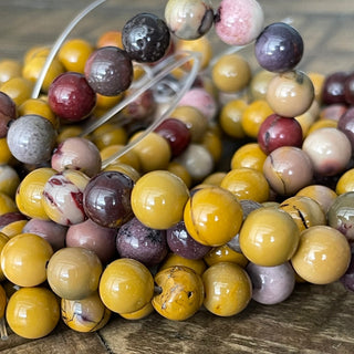 Mookaite Round Bead Strands - 4mm - 6mm - 8mm