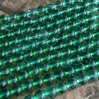 8mm Green Quartz Bead Strand - Half Strand