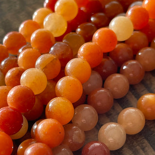 Red Aventurine Bead Strand - 4mm - 6mm - 8mm - 10mm