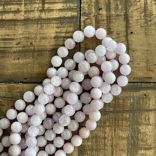 8mm Grade A Pink Kunzite Bead Strand