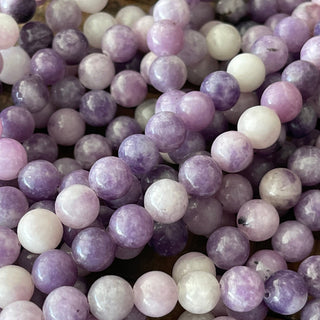 Lepidolite Bead Strand - 4mm - 6mm - 8mm
