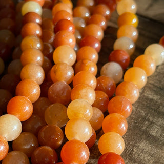 Red Aventurine Bead Strand - 4mm - 6mm - 8mm - 10mm