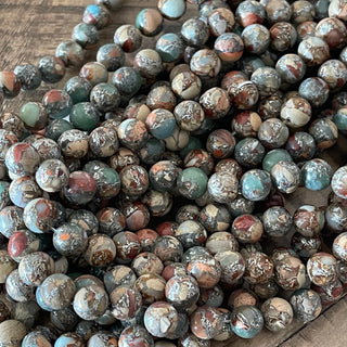 8mm Aqua Terra Jasper Bead Strand